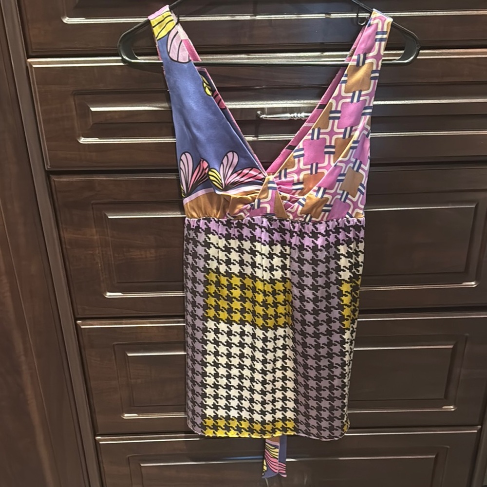 Multicolor Patterned Women's Dress